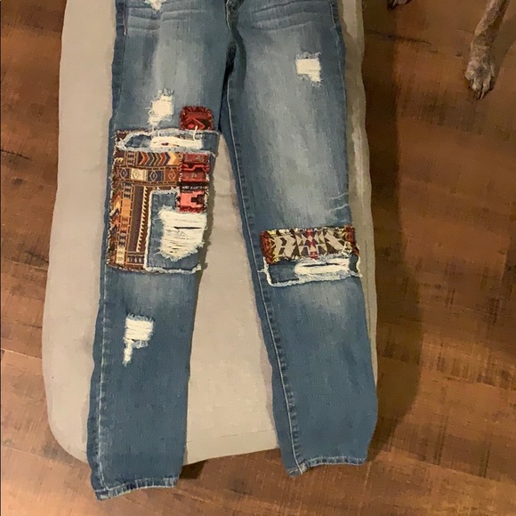 Rewash Vintage Reunion patch jeans like new - Picture 4 of 5